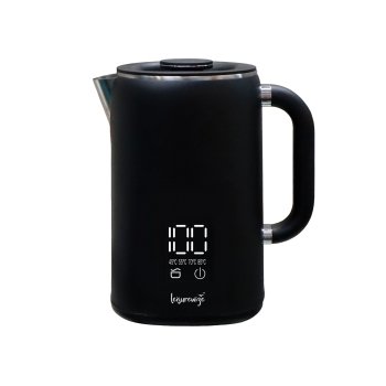 Sleek LED Black Kettle