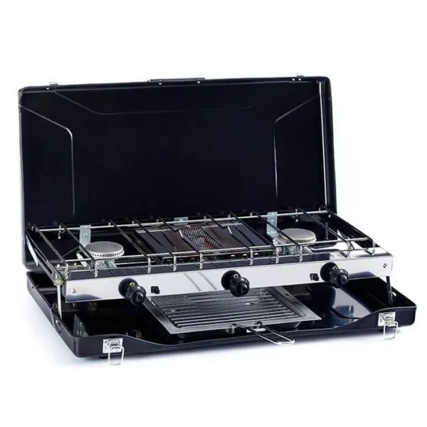 Outback Two-Burner Camping Stove with Toaster