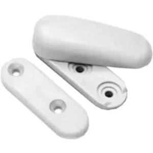 Turn Button And plate - White