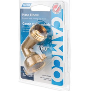 Camco Brass Hose Elbow 90 degree