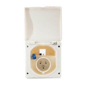 Caravan Square Flush Inlet - White